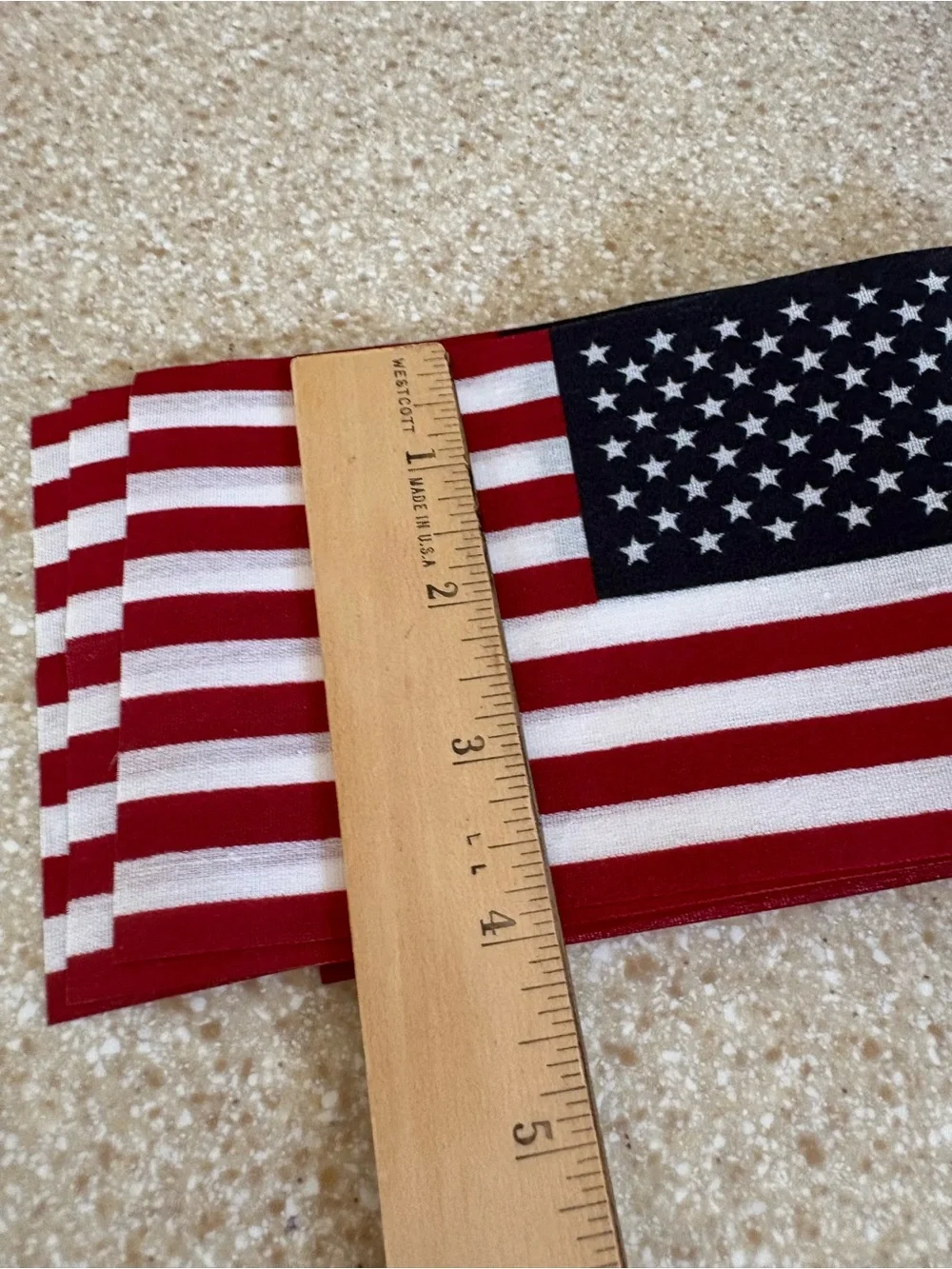 Set of 20 Patriotic Small American Hand  Stick Flag Without Tip 4x6”